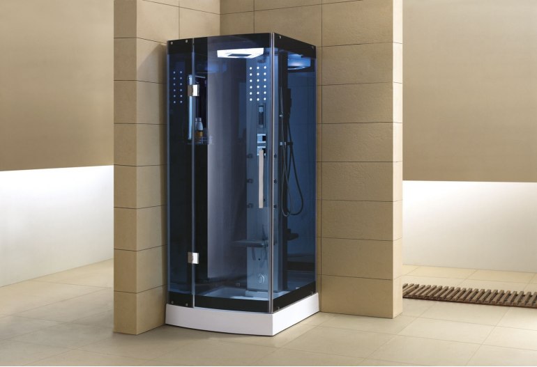 Cabine de douche hydromassante avec hammam AS-002B-1