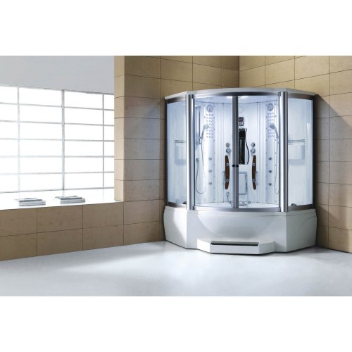 Cabine de douche hydromassante avec hammam et baignoire AT-010C
