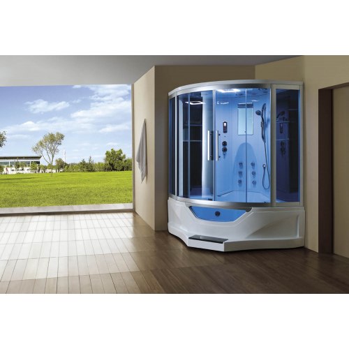 Cabine de douche hydromassante avec hammam et baignoire AT-012B