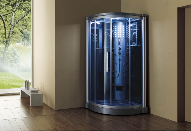 Cabine de douche hydromassante avec hammam AS-012