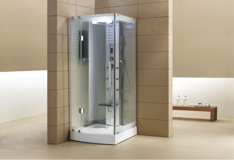 Cabine de douche hydromassante avec hammam AS-002A-2