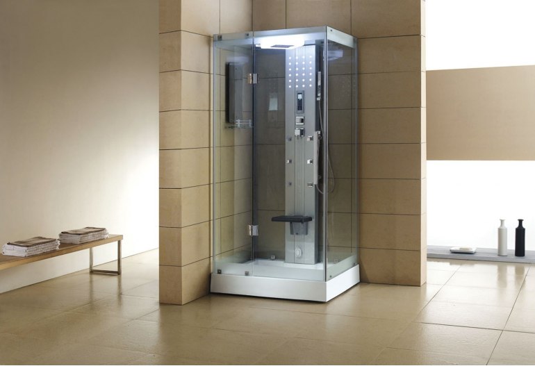 Cabine de douche hydromassante avec hammam AS-005A-2